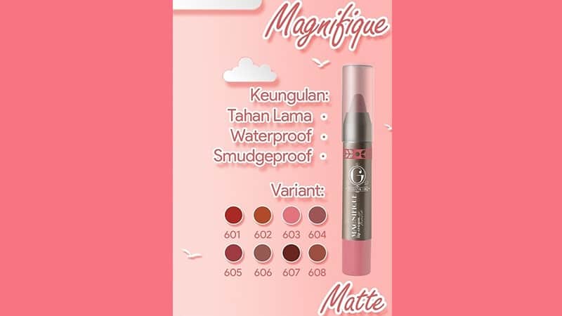 Warna Lipstik Madame Gie - Magnifique Lip Crayon Matte