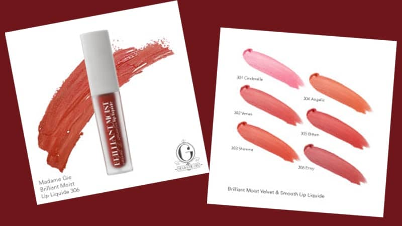 Warna Lipstik Madame Gie - Brilliant Moist Velvet & Smooth Lip Liquide