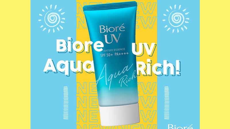 Sunscreen Terbaik yang Bagus untuk Wajah - Biore UV Aqua Rich Watery Essence SPF 50+ PA++++