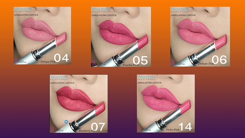 Warna Lipstik Wardah Long Lasting - Warna Pink