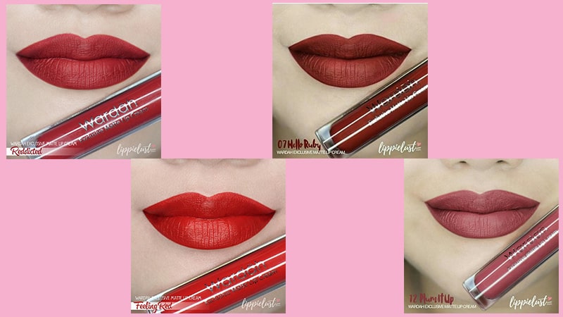 18 Warna Wardah Exclusive Matte Lip Cream - Warna Merah