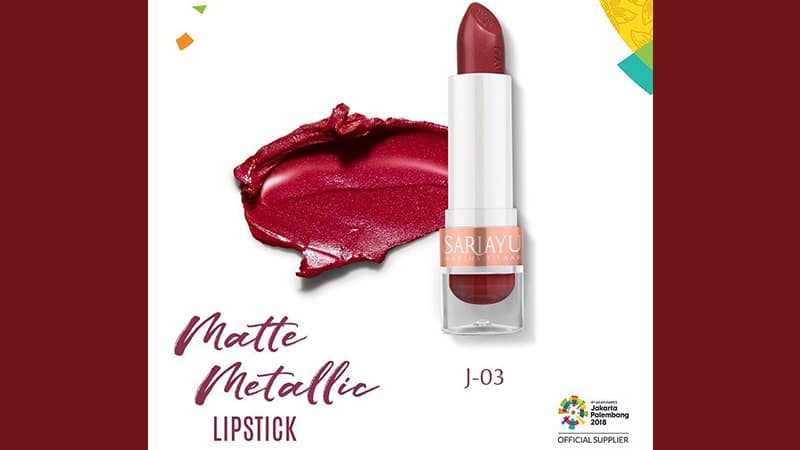 Warna Lipstik Sariayu - Color Trend 2018 Matte Metallic Lipstick