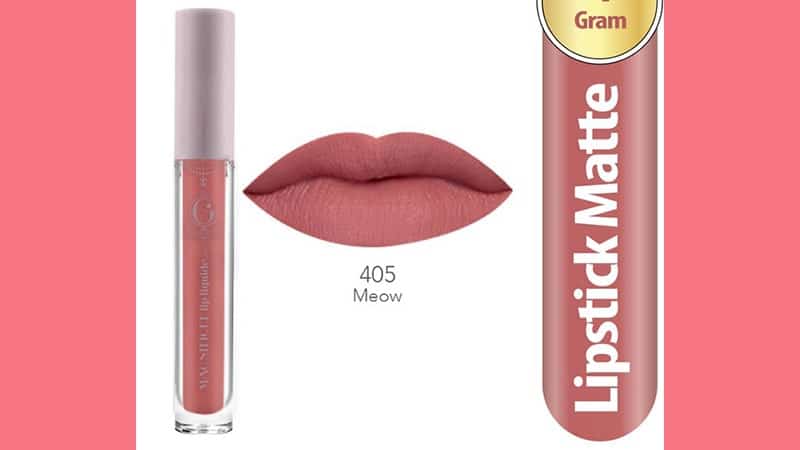 Warna Lip Cream Madame Gie untuk Kulit Sawo Matang - Magnifique Lip Liquide Matte 405 Meow