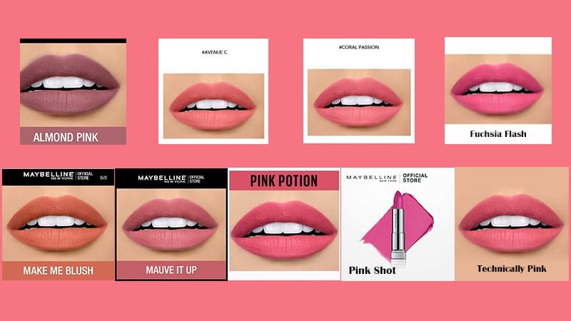 Warna Lipstik Maybelline Powder Matte - Warna Pink