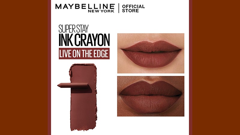 Warna Lipstik Matte Maybelline yang Cocok untuk Bibir Hitam - Superstay Ink Crayon Live On The Edge