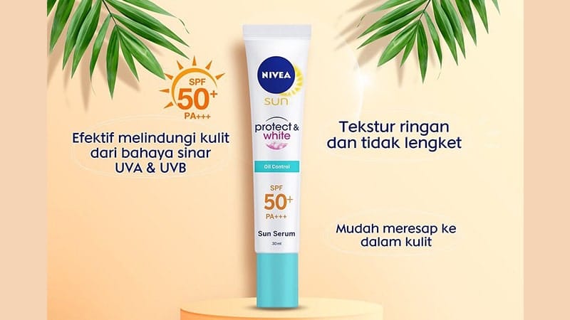 Suncreen Nivea untuk Wajah - Sun Protect & White Oil Control Serum
