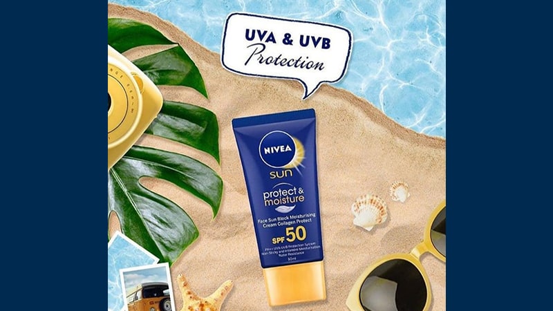 Suncreen Nivea untuk Wajah - Sun Face Protect & Moisture Cream