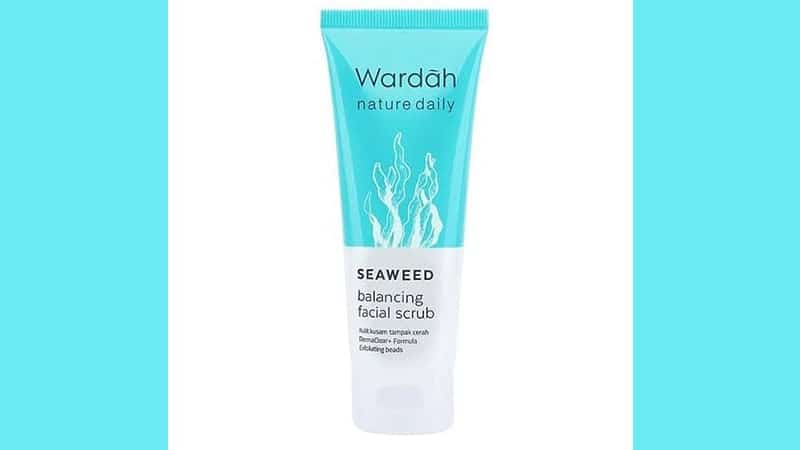 Produk Scrub Wajah Wardah - Nature Daily Seaweed Balancing Facial Scrub
