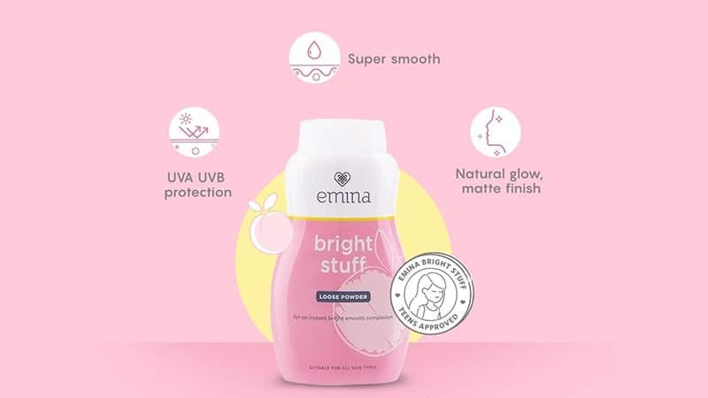Varian Jenis Bedak Emina - Bright Stuff Loose Powder