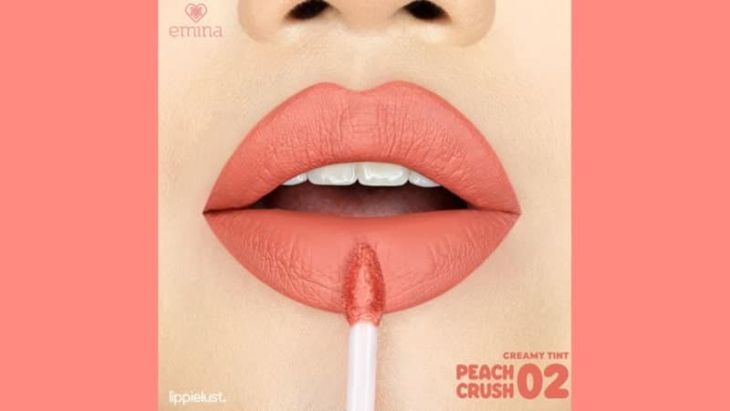 Harga dan Swatch Warna Emina Creamy Tint - Peach Crush