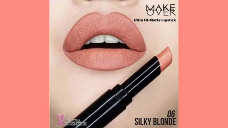 Lipstik Make Over Warna Natural - Ultra Hi-Matte Lipstick 006 Silky Blonde
