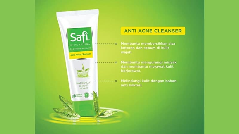 Rekomendasi Facial Wash untuk Kulit Berjerawat - Safi White Natural Anti Acne Cleanser